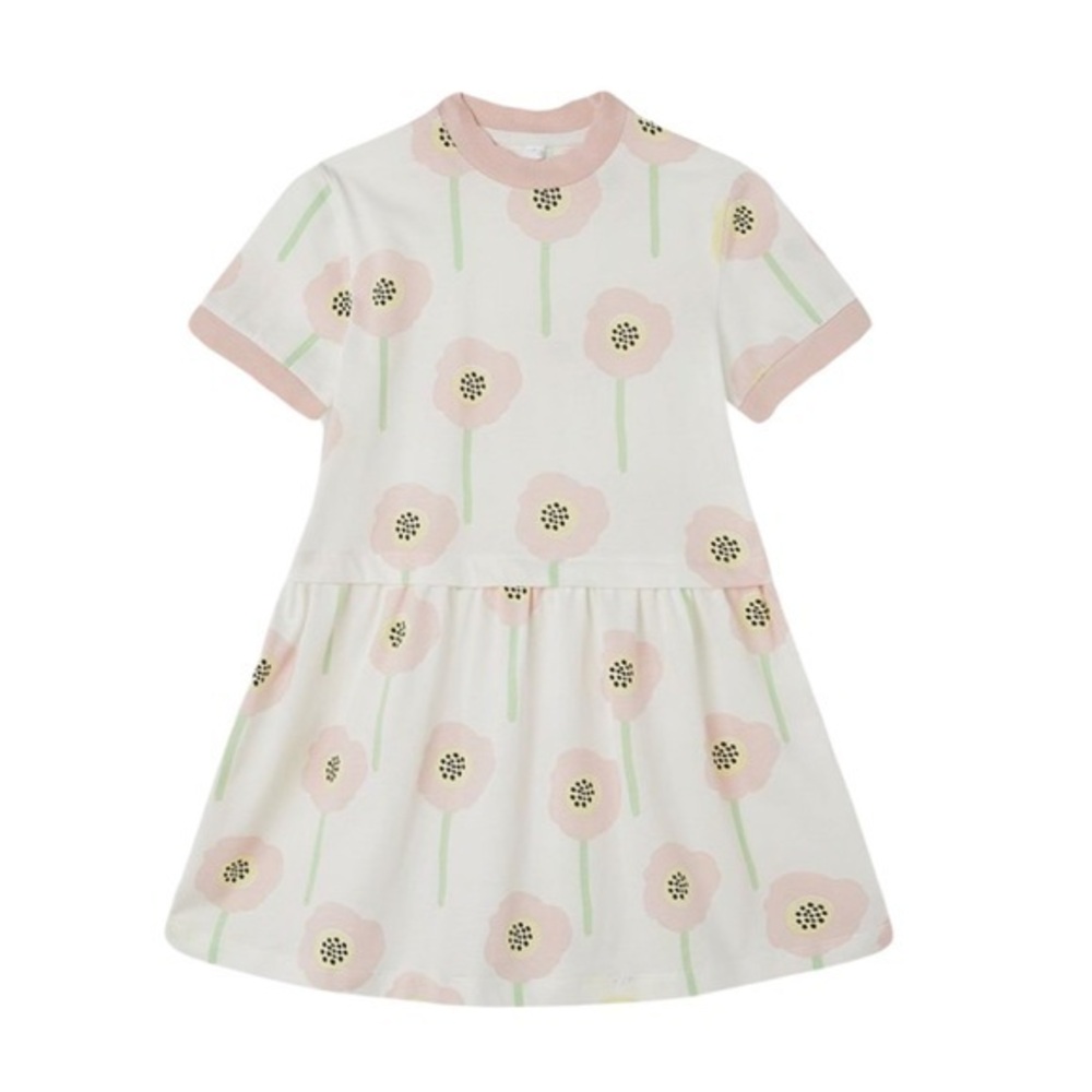 STELLA MCCARTNEY TODDLER GIRL FLOWER JERSEY DRESS